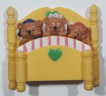 Nobel Hall Three Bears in Bed 3 1/8" x 3 3/8" Vinyl Fridge Magnet