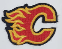 Calgary Flames NHL Hockey Team Logo 1 3/4 x 2 1/4" Embroidered Fabric Sports Patch Badge