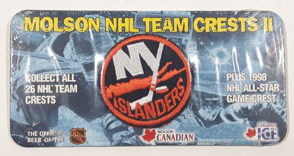Molson NHL Team Crests II New York Islanders NHL Hockey Team Logo 2 1/8" Embroidered Fabric Sports Patch Badge