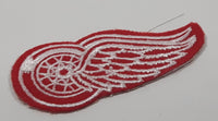 Detroit Red Wings NHL Hockey Team Logo 1 1/4 x 2 3/4" Embroidered Fabric Sports Patch Badge