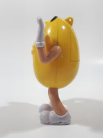 2017 Mars M&M's Yellow Character 4 3/4" Tall Plastic Toy Figure Dispenser