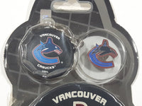 Inglasco NHL Vancouver Canucks Fan Pack Key Chain Enamel Lapel Pin and Puck Set New in Package