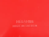 Vintage Melamin 15" Red Round Beverage Serving Tray Made in Sweden