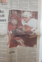 Monday December 17, 1990 Vancouver Sun Calgary Flames Theoren Fleury Newspaper (Sports Section)