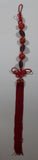 Chinese New Year Good Luck Coins 35" Long Red Tassel Hanging Decoration