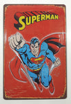 Vintage Style Superman 7 3/4" x 11 3/4" Embossed Tin Metal Sign