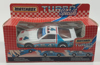 1984 Matchbox Turbo Specials TS-1 Firestone Chevrolet Camaro #4 White 1/43 Scale Die Cast Toy Race Car Vehicle New in Box