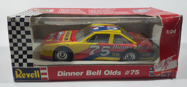 1992 Revell Monogram NASCAR Food Lion Dinner Bell Olds #75 Red and Yellow 1/24 Scale Die Cast Toy Race Car Vehicle New in Box