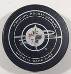 Sher-Wood Winnipeg Jets National Hockey League Official Game Puck Autographed