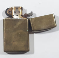 Zippo Engraved Canada Flag Solid Brass Lighter