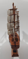 Vintage Bahamas 9" Long Wood Model Ship Boat