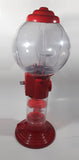 Spiraling Red Metal Plastic 19" Tall Gumball Machine