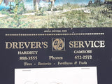 Rare Vintage BA British American Drever's Service  Hardisty Camrose Season's Greetings Jasper National Park Foil Photograph Calendar