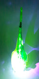 Vintage Murano Clear Blue Yellow Green Tropical Fish 9" Tall Vaseline Uranium Art Glass Ornament