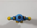 Wooden Blue Robot with Stretch Band Joints 4 3/4" Tall Toy Figure