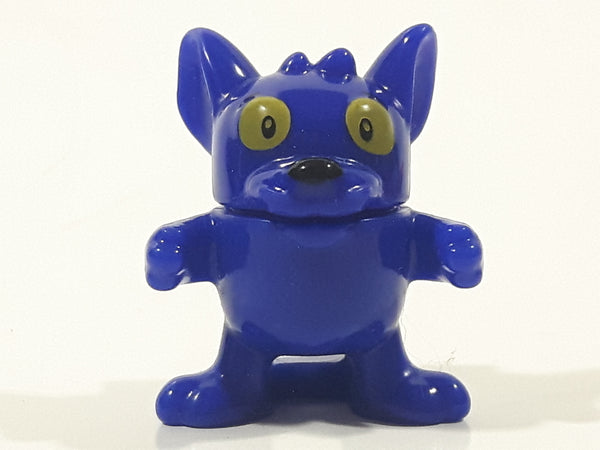 Blue Character with Opening Mouth 1 1/4" Tall Plastic Toy Figure
