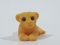 Kinder Suprise Lion Cub Laying Plastic 1 1/2" Long Toy Animal Figure
