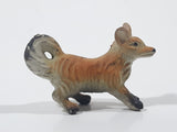 Red Fox 1 3/8" Long Toy Animal Figure Made in Hong Kong