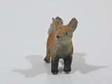 Red Fox 1 3/8" Long Toy Animal Figure Made in Hong Kong