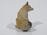 Sitting Fox 1 1/2" Tall Toy Animal Figure Made in Hong Kong