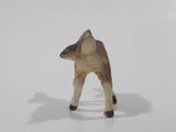Vintage Baby Deer Fawn Miniature 1 3/4" Long Porcelain Figure Tiny Ear Chip