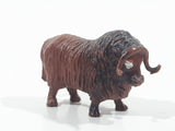 Vintage Bison Buffalo 2" Long Toy Animal Figure Made in Hong Kong