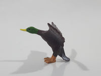 Mallard Duck with Wings Spread 3 1/2" Wide Toy Bird Figure