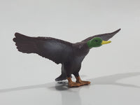 Mallard Duck with Wings Spread 3 1/2" Wide Toy Bird Figure