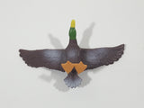 Mallard Duck with Wings Spread 3 1/2" Wide Toy Bird Figure