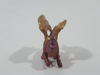 Safari Ltd Rahu Brown Copper Dragon with Gold Wings 2 1/2" Long Toy Figure