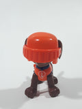 Nickelodeon Paw Patrol Zuma Sea Patrol Brown Dog Orange Outfit 2 1/2" Tall Plastic Toy Action Figure
