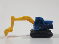 2019 Matchbox MBX Construction Atlas Excavator Blue Die Cast Toy Car Construction Equipment Vehicle