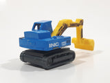 2019 Matchbox MBX Construction Atlas Excavator Blue Die Cast Toy Car Construction Equipment Vehicle