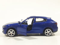 MSZ Maserati Levante Blue 1:43 Scale Pull Back Die Cast Toy Car Vehicle with Opening Doors