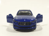 MSZ Maserati Levante Blue 1:43 Scale Pull Back Die Cast Toy Car Vehicle with Opening Doors