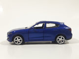 MSZ Maserati Levante Blue 1:43 Scale Pull Back Die Cast Toy Car Vehicle with Opening Doors