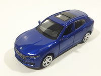 MSZ Maserati Levante Blue 1:43 Scale Pull Back Die Cast Toy Car Vehicle with Opening Doors