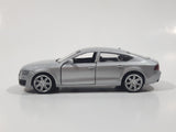 MSZ Audi A7 Silver 1:43 Scale Pull Back Die Cast Toy Car Vehicle with Opening Doors