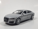 MSZ Audi A7 Silver 1:43 Scale Pull Back Die Cast Toy Car Vehicle with Opening Doors