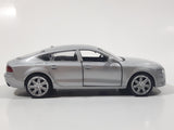 MSZ Audi A7 Silver 1:43 Scale Pull Back Die Cast Toy Car Vehicle with Opening Doors