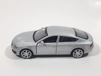 MSZ Audi A7 Silver 1:43 Scale Pull Back Die Cast Toy Car Vehicle with Opening Doors