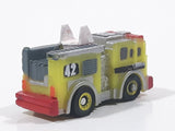 Tonka Tinys Fire Truck Yellow #42 Micro Miniature Die Cast Toy Car Vehicle