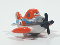 Disney Planes Dusty Crophopper Airplane Orange and White #7 Roller Ball Die Cast Toy Aircraft Vehicle