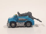 Tonka Tinys Tow Truck Blue Micro Miniature Die Cast Toy Car Vehicle