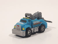 Tonka Tinys Tow Truck Blue Micro Miniature Die Cast Toy Car Vehicle