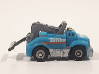 Tonka Tinys Tow Truck Blue Micro Miniature Die Cast Toy Car Vehicle