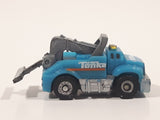 Tonka Tinys Tow Truck Blue Micro Miniature Die Cast Toy Car Vehicle