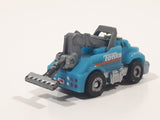 Tonka Tinys Tow Truck Blue Micro Miniature Die Cast Toy Car Vehicle