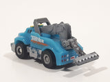 Tonka Tinys Tow Truck Blue Micro Miniature Die Cast Toy Car Vehicle