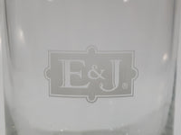 Vintage E&J Etched Logo 3 1/2" Tall Brandy Glass